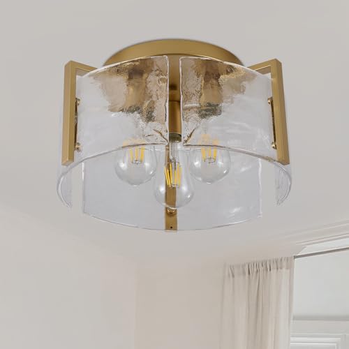 Modern Semi Flush Mount Ceiling Light Fixture (3 Count)