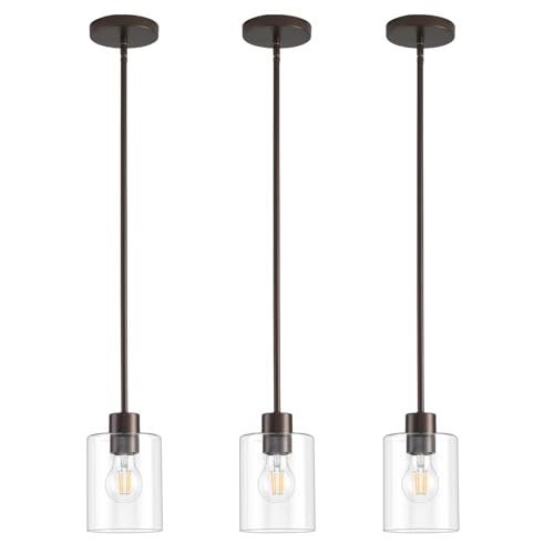 Oil Rubbed Bronze Pendant Lights Kitchen Island (3 Count)