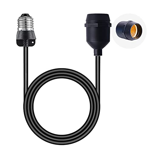 E26 E27 Light Socket Extender Cord
