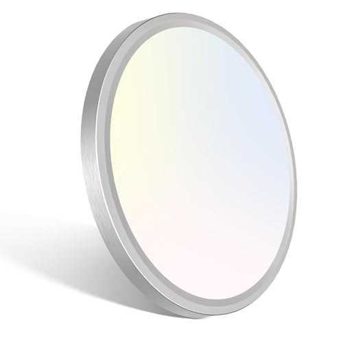 7 Inch Nickel Brushed Flush Mount Ceiling Light