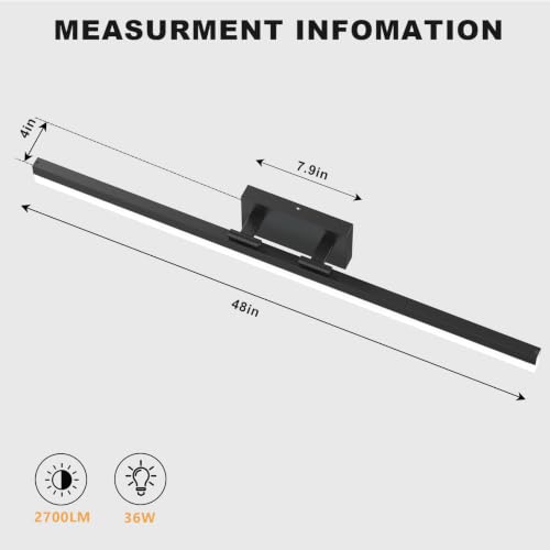 Modern Bathroom Vanity Light 48 inch