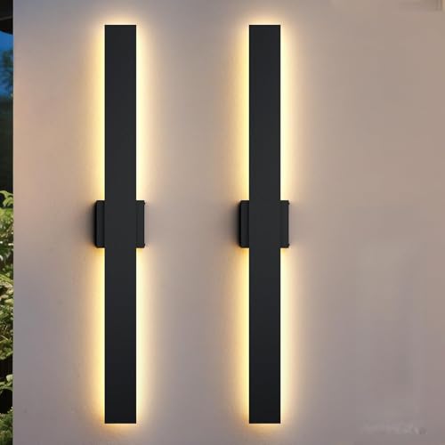 2 Pack 39.3 inch Modern LED Outdoor Wall Light