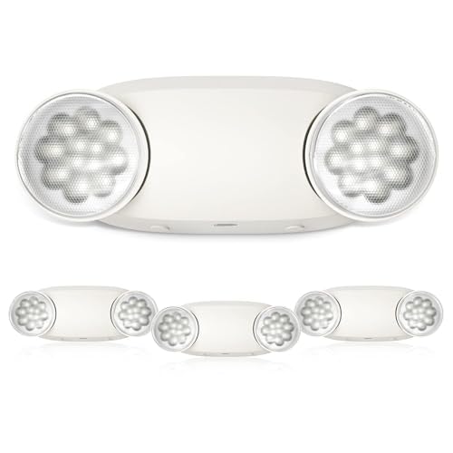 4 Pack Emergency Lights for Business (4 Count)