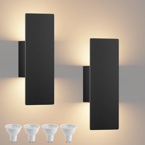 Hardwired Black Wall Sconces (2 Count)