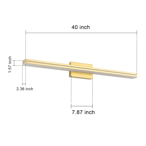 40 Inch LED Modern Bathroom Vanity Light Bar