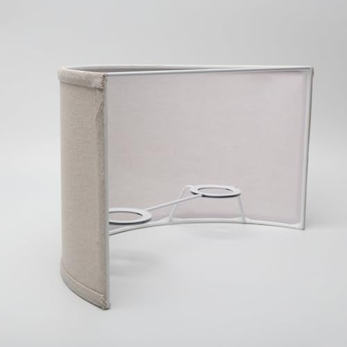 2 Light Double Lamp Semicircle Fabric Shades