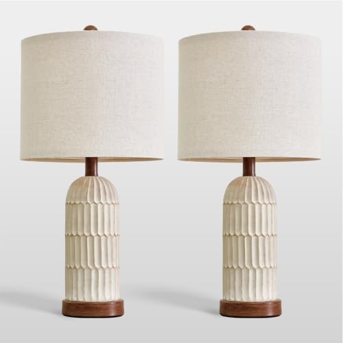 22" Bedside Table Lamps Set of 2 (2 Count)
