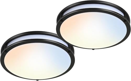 16 inch Dimmable LED Flush Mount Ceiling Light Fixture