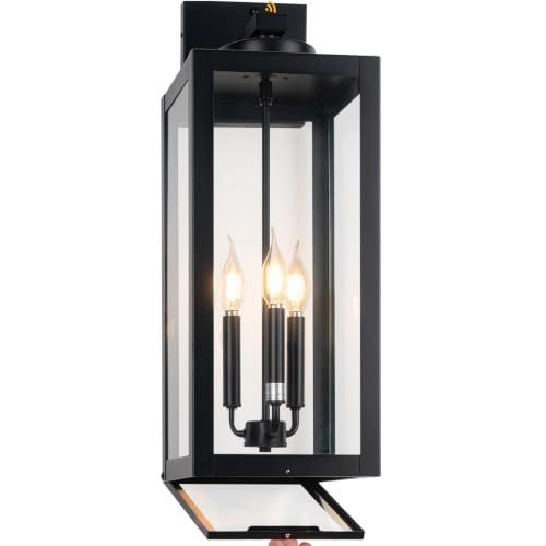 24" Extra Large Fully Enclosed Dusk to Dawn Outdoor Light Fixture 3