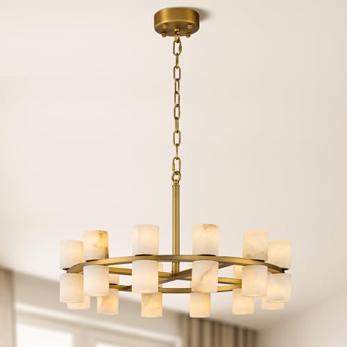 Alabaster Round Chandelier