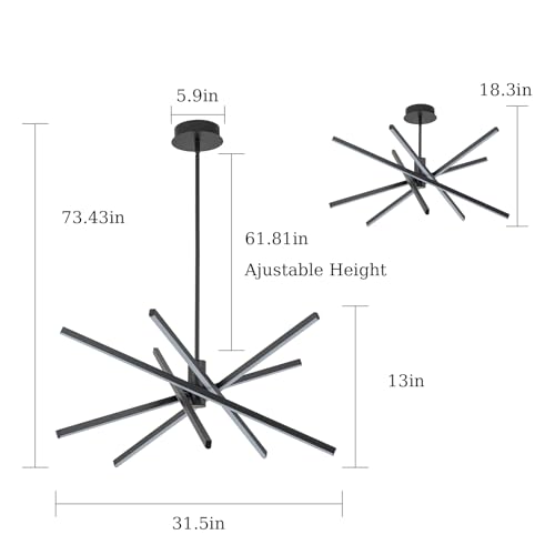 LED Chandeliers for Dining Room 5