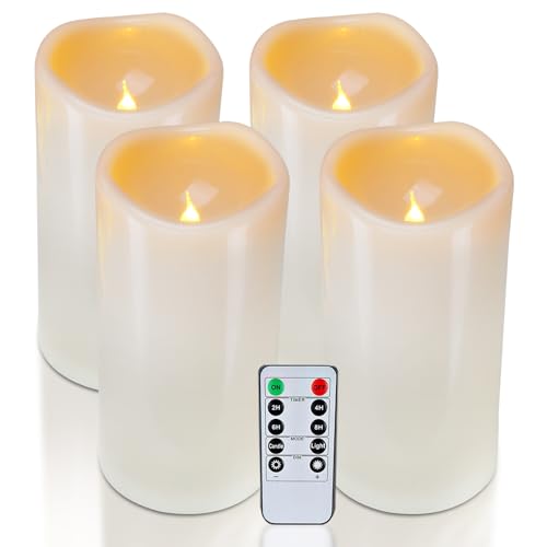 4" x 8" Waterproof Outdoor Flameless Candles (4 Count)