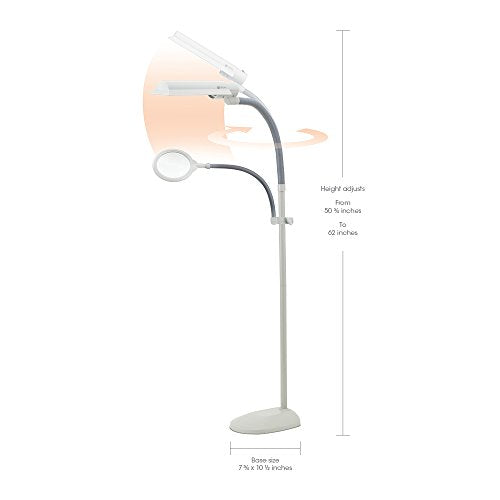 18 Watt EasyView CFL Floor Lamp with Magnifier