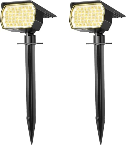 Solar Spot Lights Outdoor Waterproof Spotlight (2 Count)