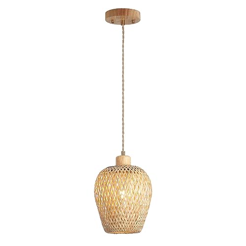 Bamboo Pendant Light Fixture One