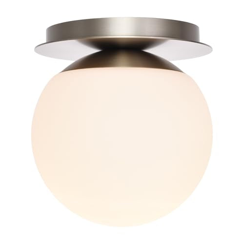 Wall Sconces 1 Light Modern Globe Sconce in Brushed Nickel