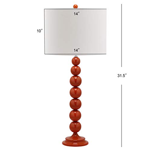 Lighting Collection Jenna Modern Contemporary Orange Stacked Ball 32 (2 Count)