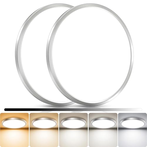2Pack 15inch LED Flush Mount Ceiling Light (2 Count)