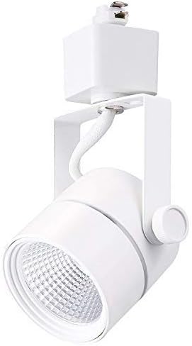 CLOUDY BAY 8W Dimmable LED Track Light Head,CRI90+ Day Light 5000K,Adjustable Tilt Angle Track Lighting Fixture,40° Angle for Accent Retail,White Finish,Halo Type- 3 Pack - Aura Lighting