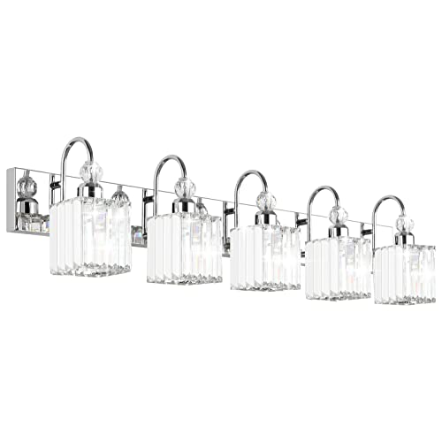 Chrome Crystal Vanity Lights 5