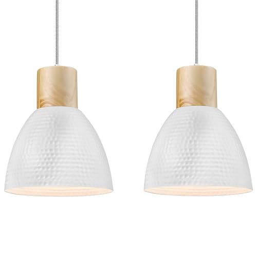 2 Pack Hammered Pendant Light Fixtures (2 Count)