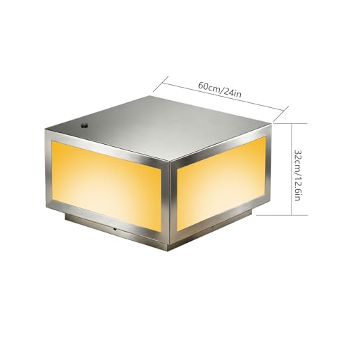 304 Brushed Stainless Steel Pillar Light