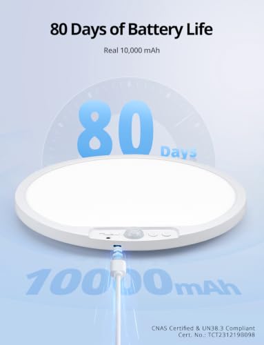 Rechargeable Battery Operated Ceiling Light for Shower Wireless