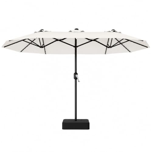 13 FT Patio Umbrella with Solar Lights