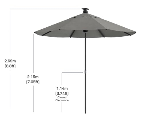 Height 2 Series Motorized Patio Umbrella