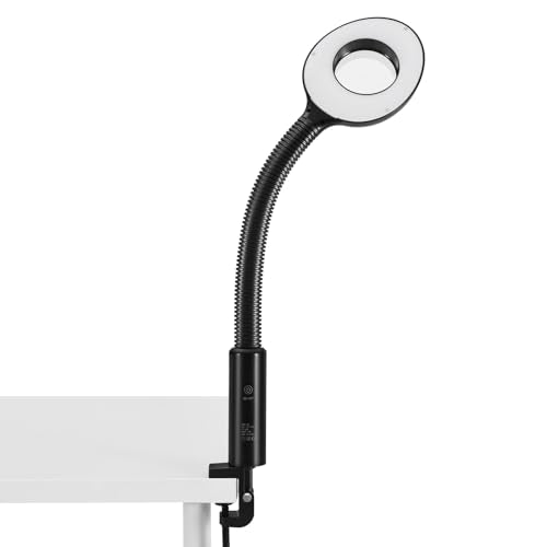 Professional Facial Steamer with 5X LED Magnifying Lamp 3 in 1