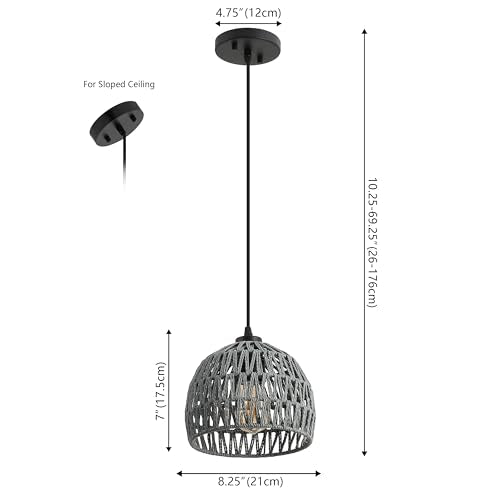 Campana 1 Light Pendant Dome Ceiling Lamp