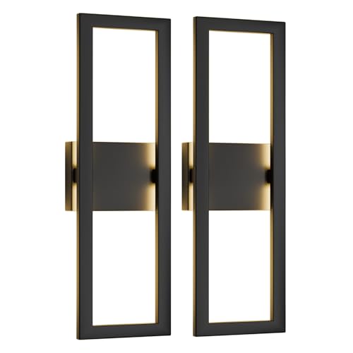 22" Modern Outdoor Wall Lights 2 Packs (2 Count)