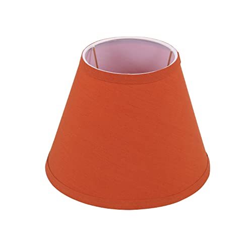 56002 Transitional Hardback Empire Shape UNO Construction Lamp Shade in Brick Red