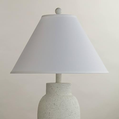 Pre Assembled Denni Large White Linen Chimney Lamp Shade 6x17x11.5