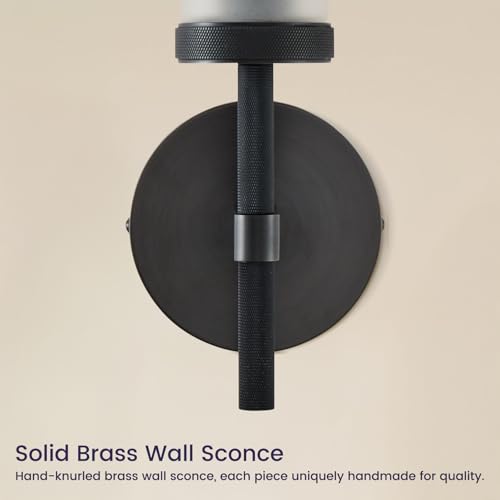 15" Hardwired Frosted Glass 2 PC Bathroom Wall Sconces