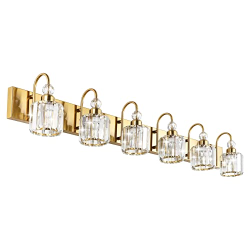 Gold Crystal Vanity Lights for Bathroom 6