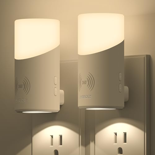 LED Plug in Night Light with 360° Motion Sensor (2 Count)