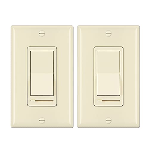 2 Pack Almond Dimmer Light Switch (2 Count)