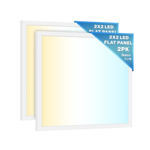 Sunco 2 Pack 2x2 LED Flat Panel Lights (2 Count)