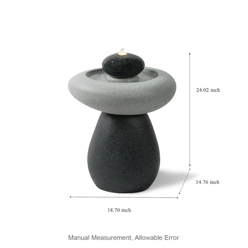 24.02" H Outdoor Water Fountain Made with Eco