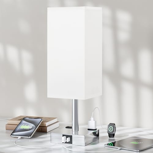 White Touch Table Lamp for Bedroom