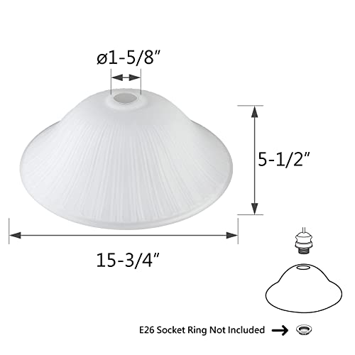 23132 11A Frosted Shade for Medium Base Socket Torchiere