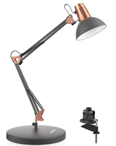 Metal Adjustable Desk Lamp with Clamp