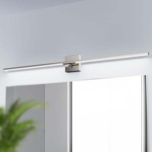 48" Brushed Nickel Modern Bathroom Vanity Lights