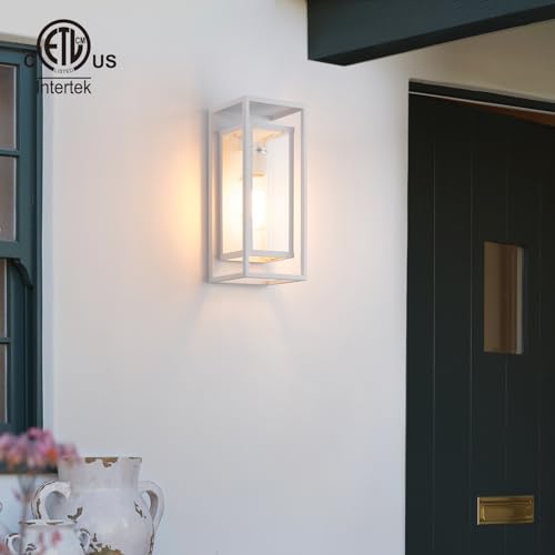14" Modern Outdoor Porch Wall Light (2 Count)