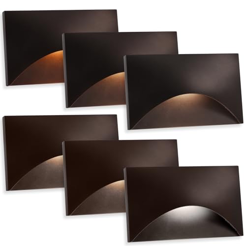 Energetic 5CCT 120V LED Indoor Outdoor Step Lights (6 Count)