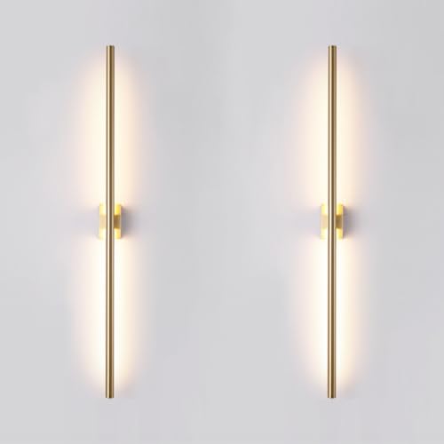 Only Suitable for Small Junction Box Set of 2 Hardwired Gold Wall Lamps (2 Count)