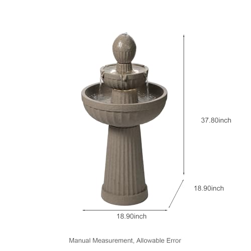37.80” H Outdoor Water Fountain Made with Eco