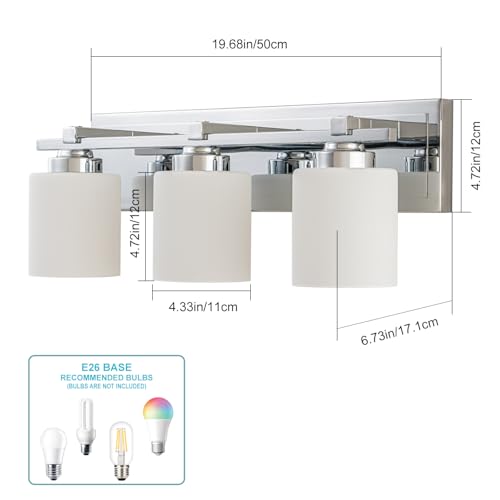 Modern Bathroom Light Fixtures Over Mirror