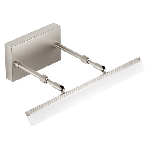 Brushed Nickel Vanity Light 16 inch Modern Wall Sconces Adjustable LED Bathroom Light Fixtures Over Mirror Rotatable Vanity Lighting 5500K